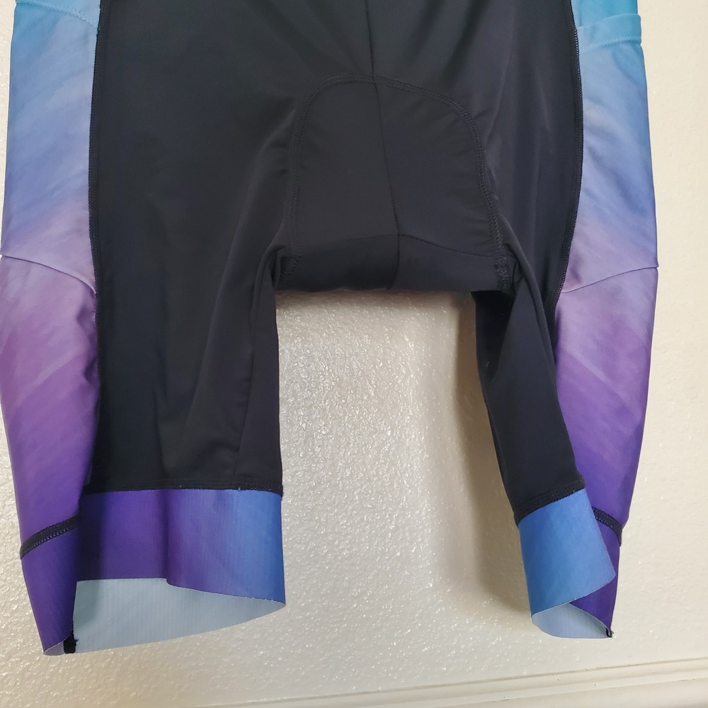 Baleaf Womens Padded Cycling Shorts XL Blue Purple Ombre Gel Padded Bike Shorts - Picture 4 of 16